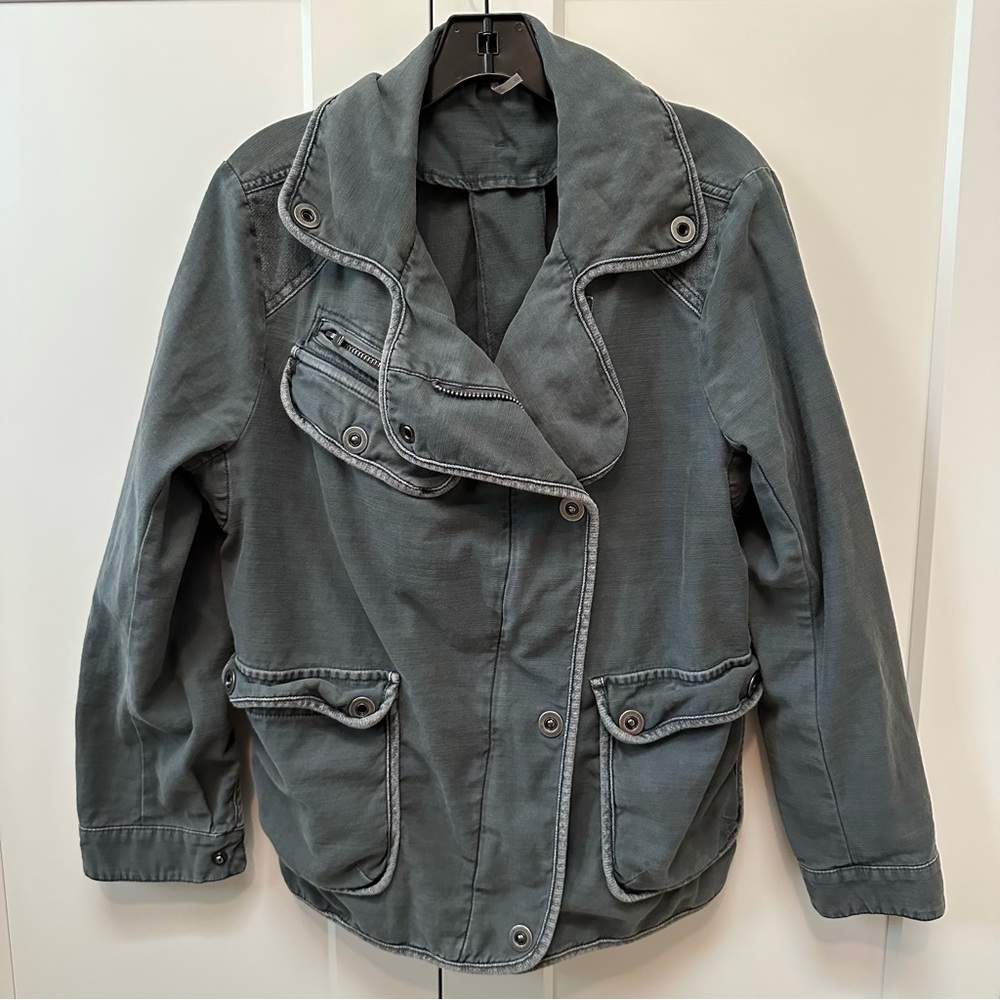 EUC Free People Gray moto style jacket